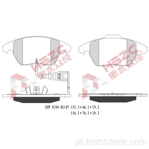 FMSI D1107 PAT CERAMICA DE CERAMICA DE CARRO PARA VW